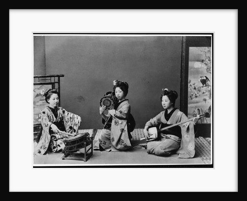Women Playing Traditional Japanese Instruments by Anonymous