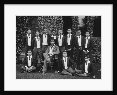 King Chulalongkorn with Students by Anonymous