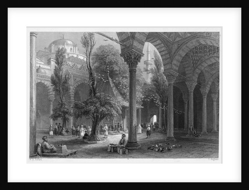 Courtyard of the Beyazid Mosque by Anonymous