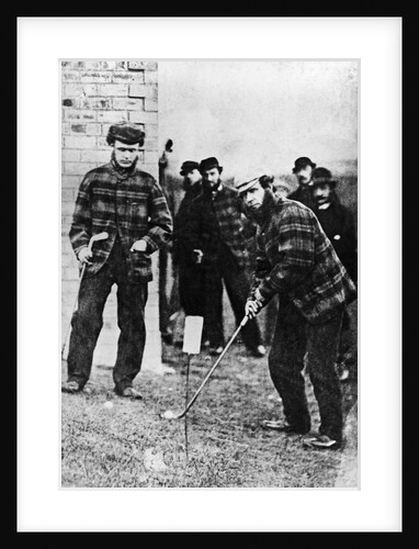Tom Morris Preparing to Swing His Golf Club by Anonymous