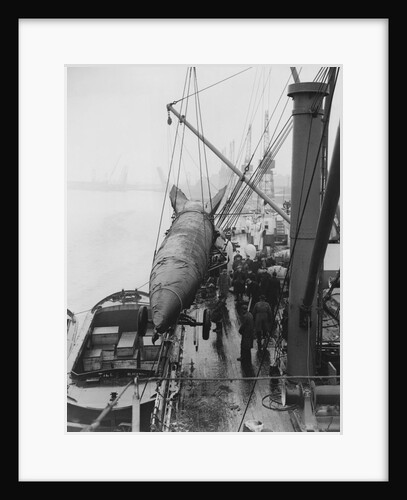 V2 Rocket is Loaded onto Boat by Anonymous