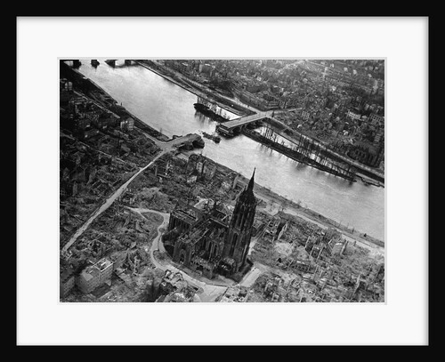 Bomb Damaged Frankfurt, 1945 by Anonymous