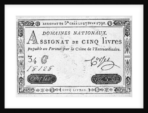 Currency of the French Revolution by Anonymous