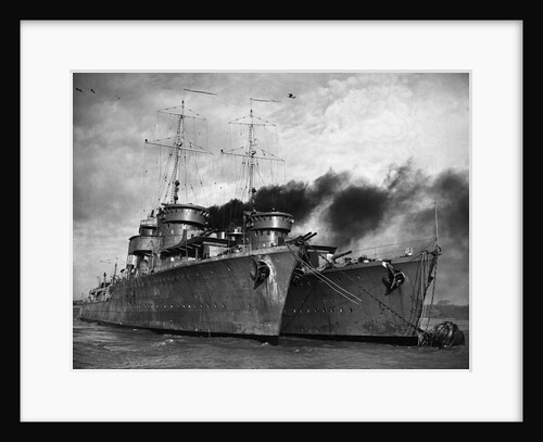 Polish Warships in British Port, 1939 by Anonymous