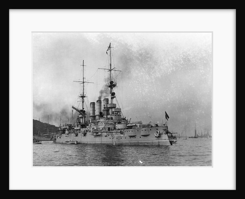 German Warship Deutschland by Anonymous