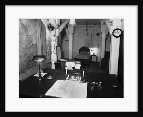 Room in British War Cabinet's Underground Headquarters by Anonymous