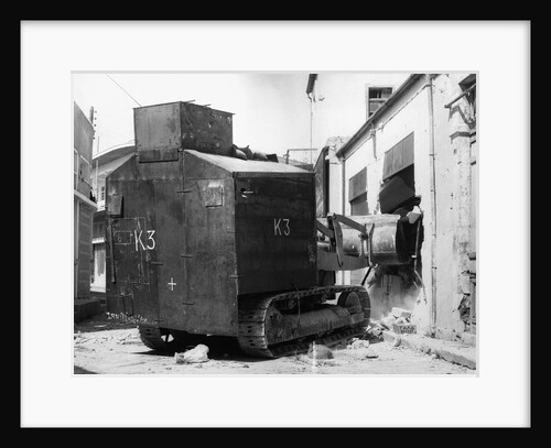 Bulldozer Crashes During British-Greek Uprising by Anonymous