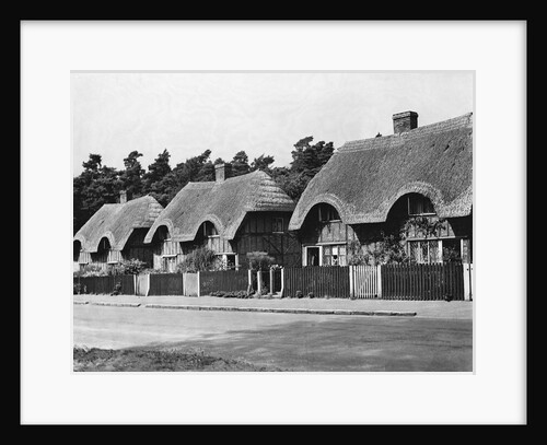 Thatched Cottages in Ampthill by Anonymous