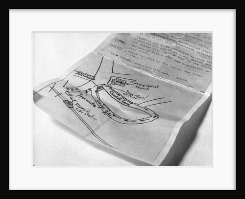 Map and Instructions for Meeting with Spy by Anonymous