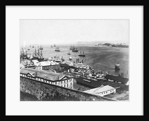 Ships in Quebec Bay by Anonymous