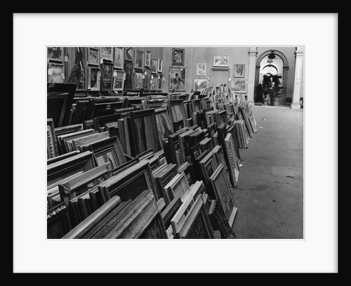 Stacks of Paintings at Royal Academy of Arts in London by Anonymous