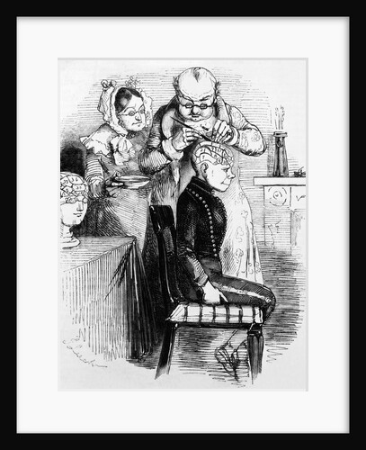 Phrenologist at work by Anonymous
