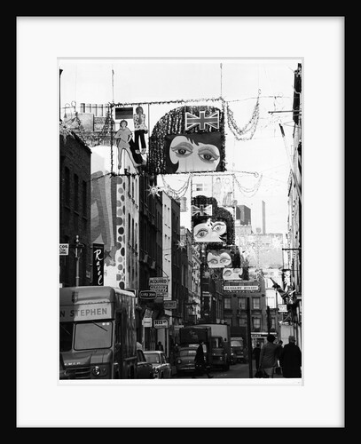 Christmas Decorations Along Carnaby Street in Soho by Anonymous