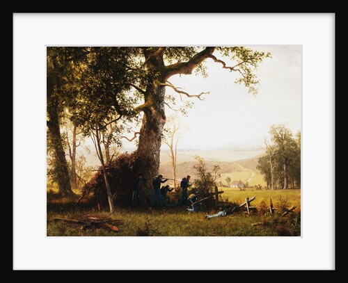 Union Soldiers Fighting in the Field by Albert Bierstadt