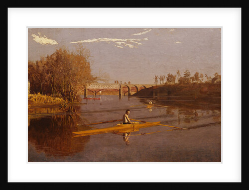Max Schmitt in a Single Scull by Thomas Eakins