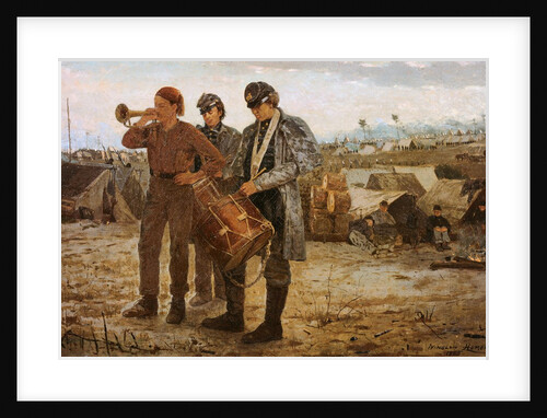 Drum and Bugle Corp, Civil War Encampment by Winslow Homer