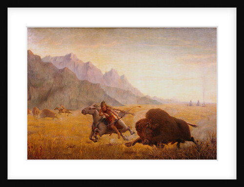 The Buffalo Hunter by Seth Eastman