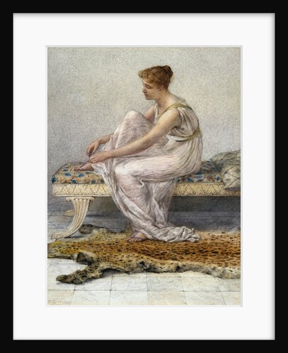 Woman on Divan by Francis Millet