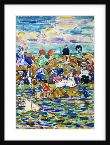 Idlers on the Beach by Maurice Brazil Prendergast