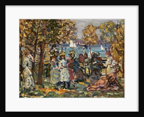 Waterside Park Scene by Maurice Brazil Prendergast