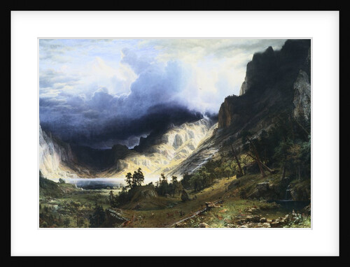 A Storm in the Rocky Mountains - Mt. Rosalie by Albert Bierstadt