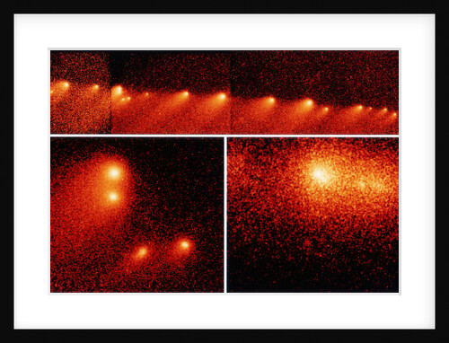Hubble Telescope Comparison Photographs of Comet by Anonymous