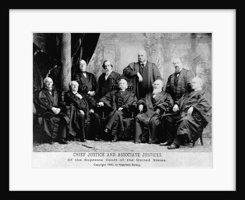 Portrait of the 1890 Supreme Court by Anonymous