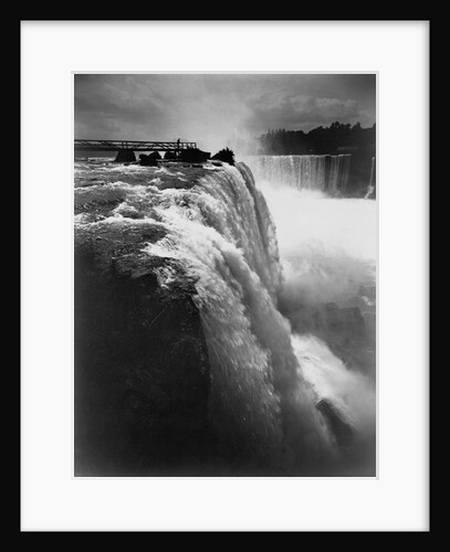 Man on Boardwalk at Horseshoe Falls by Anonymous