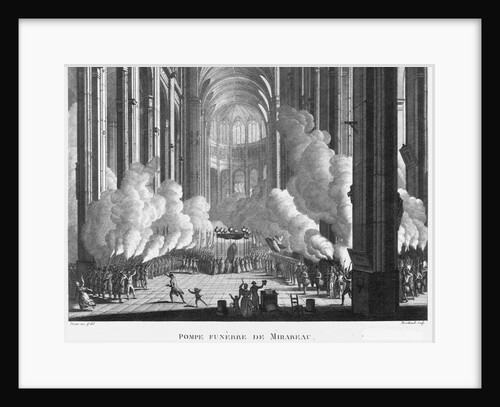 Pompe Funebre de Mirabeau by Berthault