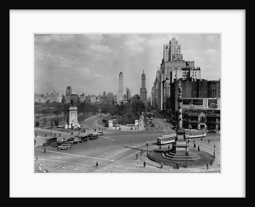 Columbus Circle With Monument and View East, New York by Anonymous