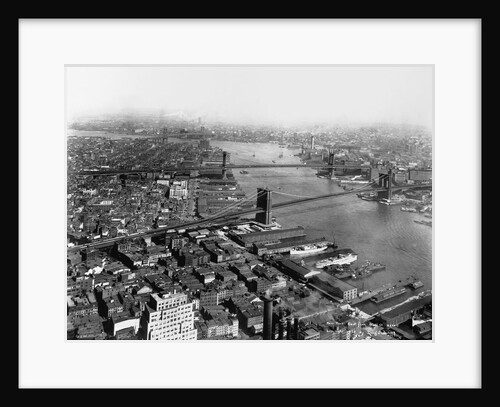 Bridges on the East River, New York by Anonymous