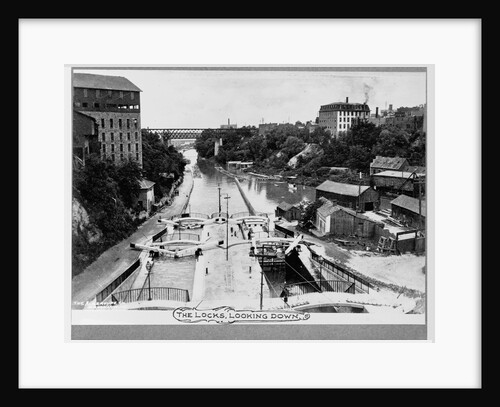 Canal Locks at Lockport by Anonymous