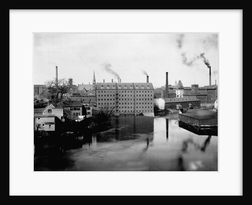 Mills and Smokestacks in Lowell, Massachusetts by Anonymous