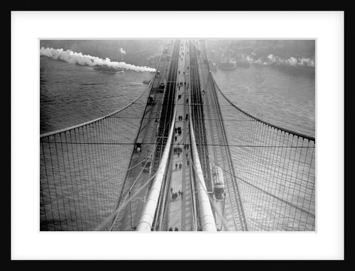 View of Brooklyn Bridge From Bridge Tower, New York by Anonymous