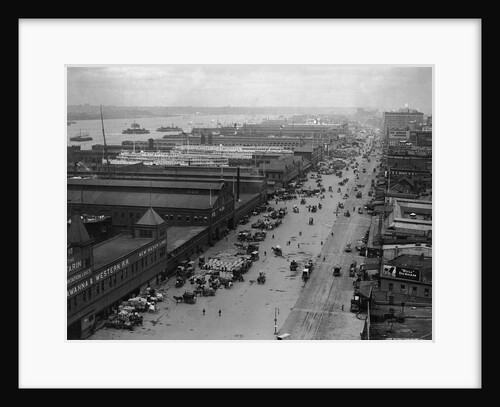 West Street With Piers and Warehouses, New York by Anonymous