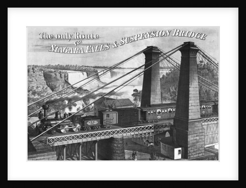 The Only Route to Niagara Falls & Suspension Bridge by Anonymous