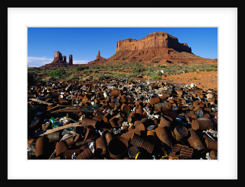 Trash Dump and Sandstone Buttes by Anonymous