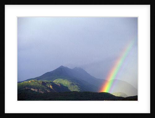 Rainbow over Alaskan Mountain by Anonymous
