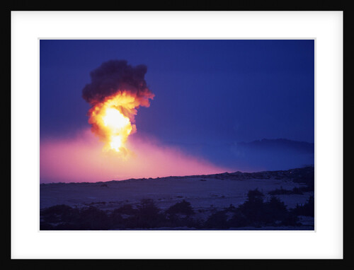 Explosion Lights the Sky by Anonymous