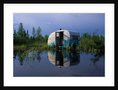 Flooded Trailer near Alaska Highway by Anonymous