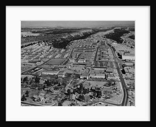 Aerial View of Los Alamos in 1955 by Anonymous