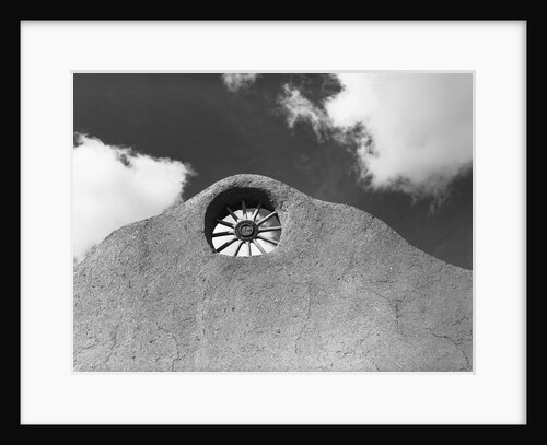 Wagon Wheel Set in Adobe House by Anonymous