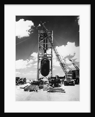 First Atom Bomb test site by Anonymous