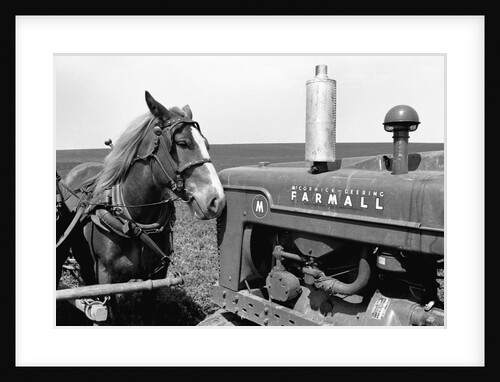 Horse and Tractor by Anonymous