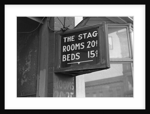 Flophouse Sign by Anonymous