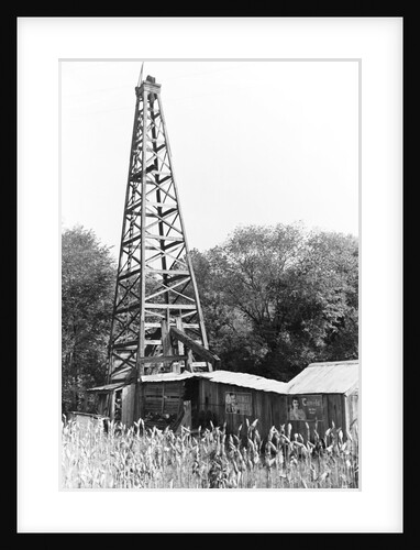 Abandoned Oil Derrick by Anonymous