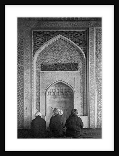 Men Praying at Qibla Niche by Anonymous