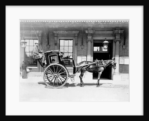 Horse-drawn Cab in London by Anonymous