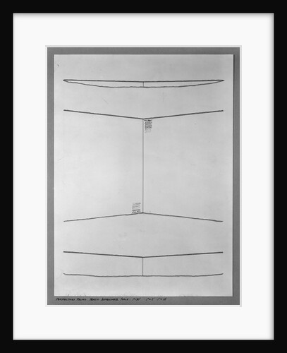 Perspective Elevation for the Vietnam Veterans Memorial Competition by Maya Ying Lin