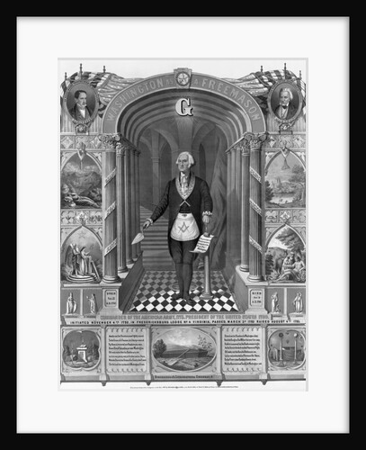 Washington as a Freemason by Strobridge & Co.